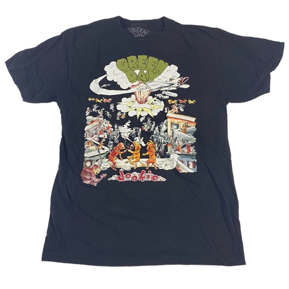 green day Other - Green Day Dookie Band T-Shirt Small Emo Rock N Roll Tee Black Music Concert Tour